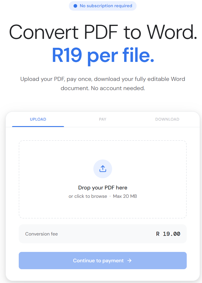 PDF to Word Converter